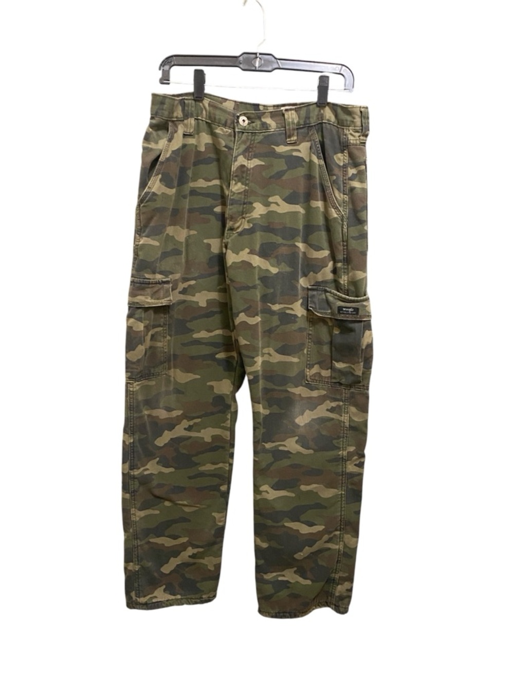 Wrangler Men's Camo Cargo Pants - Green/Brown